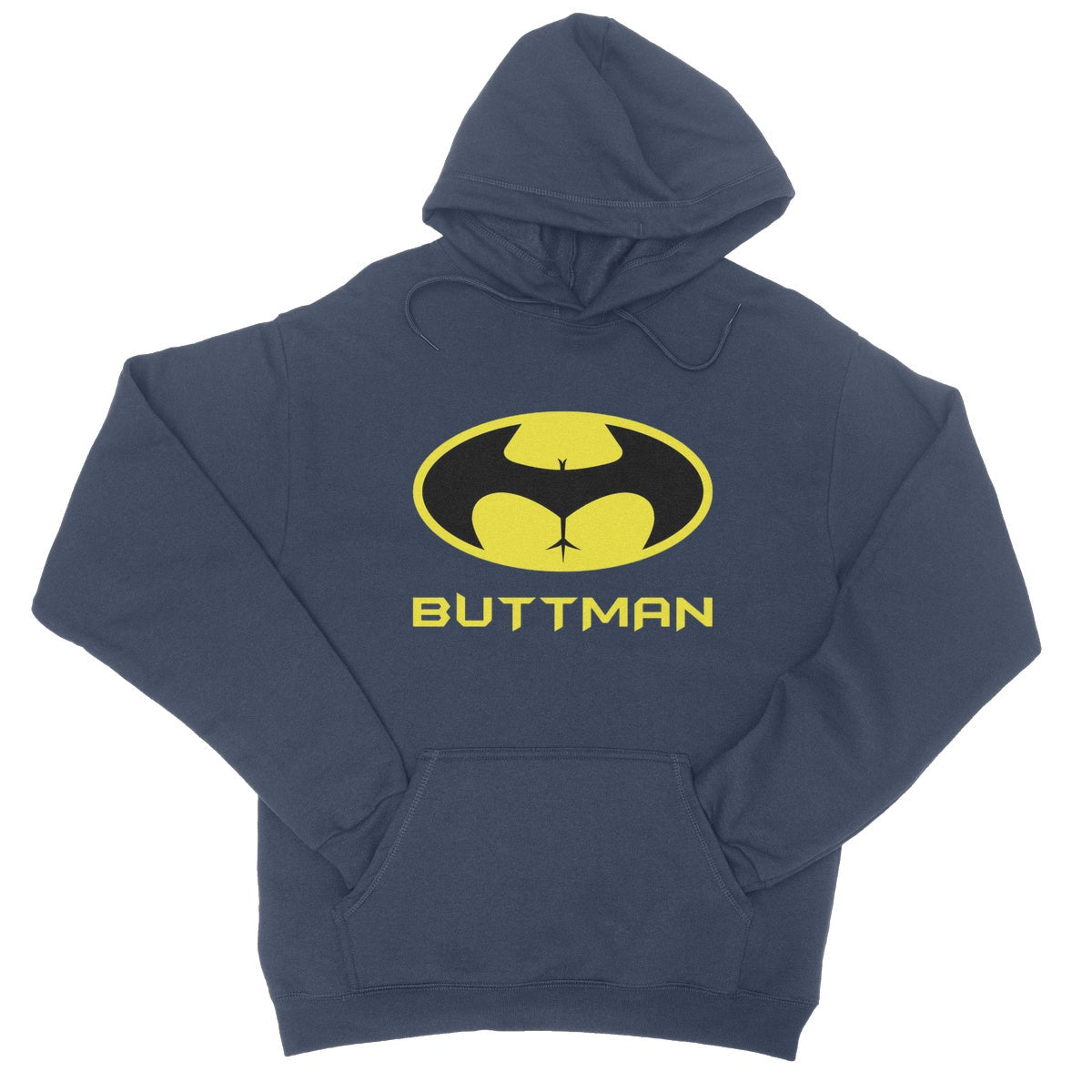 ButtMan Hoodie - Oxford Navy - Funny Hoodie