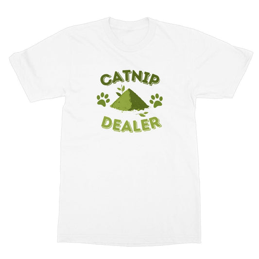 Catnip Dealer T-Shirt - White - Funny T-Shirt