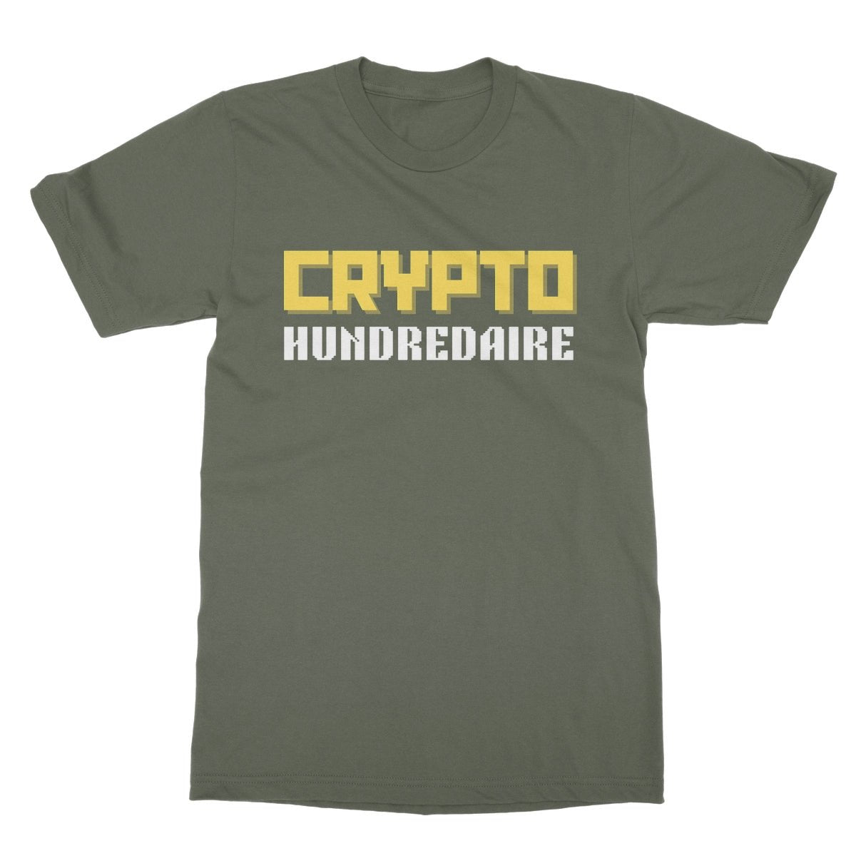 Crypto Hundredaire T-Shirt - Military Green - Funny T-Shirt