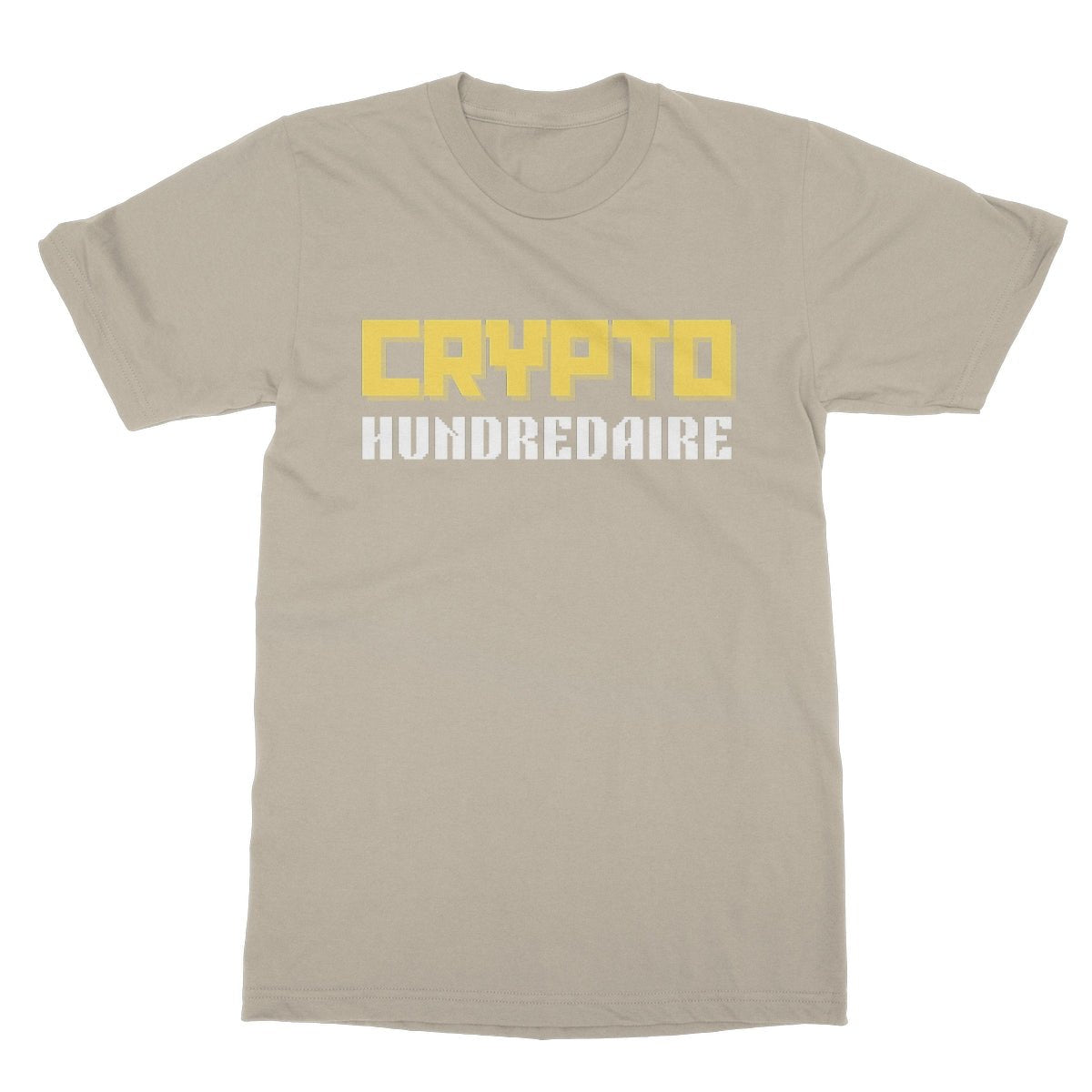 Crypto Hundredaire T-Shirt - Sand - Funny T-Shirt