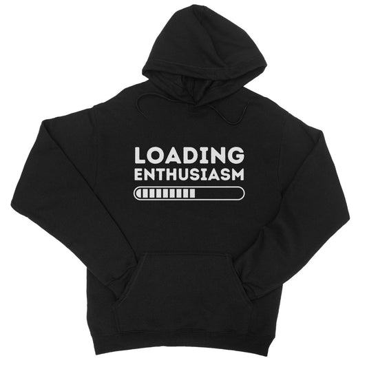 Loading Enthusiasm Hoodie - Jet Black - Funny Hoodie