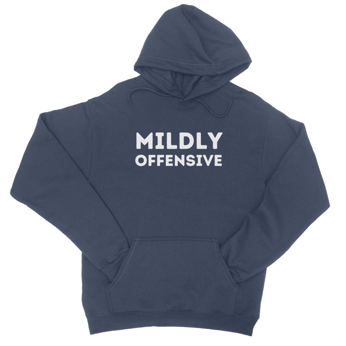 Mildly Offensive Hoodie - Oxford Navy - Funny Hoodie