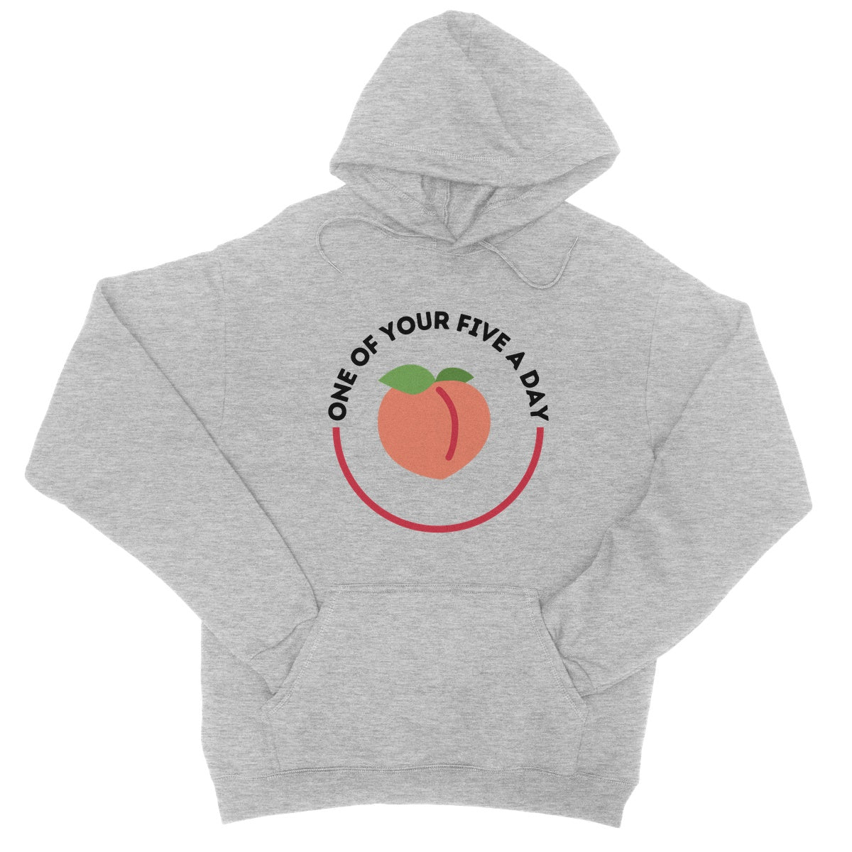 One Of Your Five A Day Hoodie - Heather Grey - Funny Hoodie