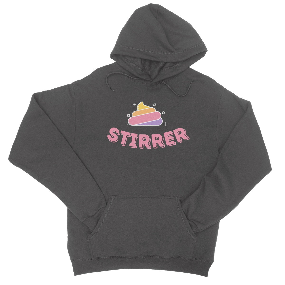 Sh*t Stirrer Hoodie - Charcoal - Funny Hoodie