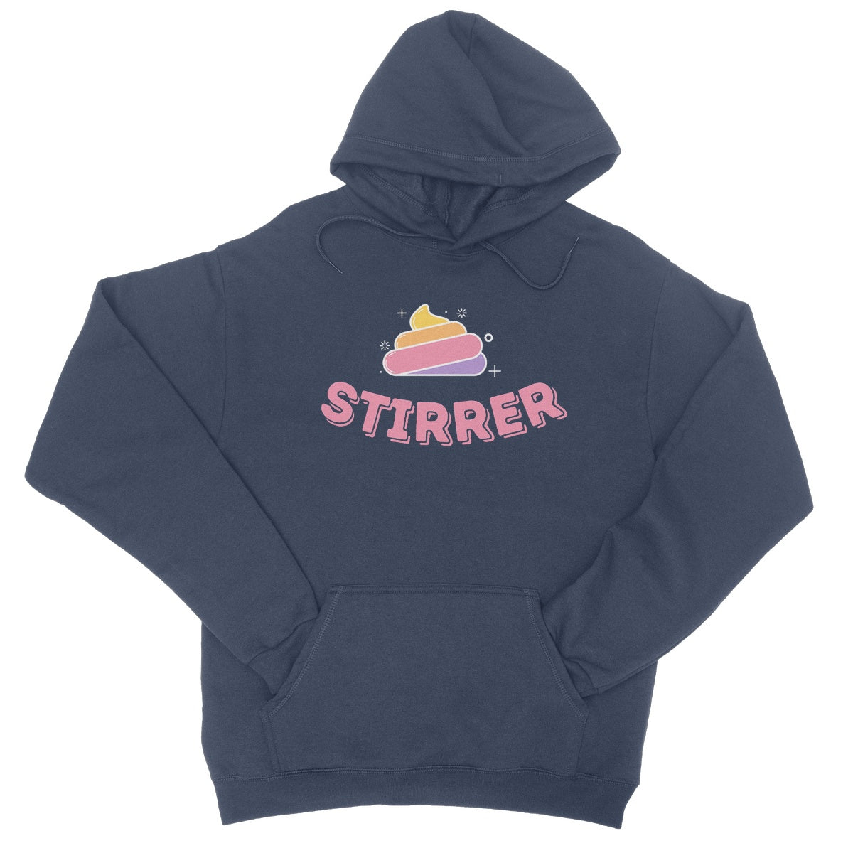 Sh*t Stirrer Hoodie - Oxford Navy - Funny Hoodie