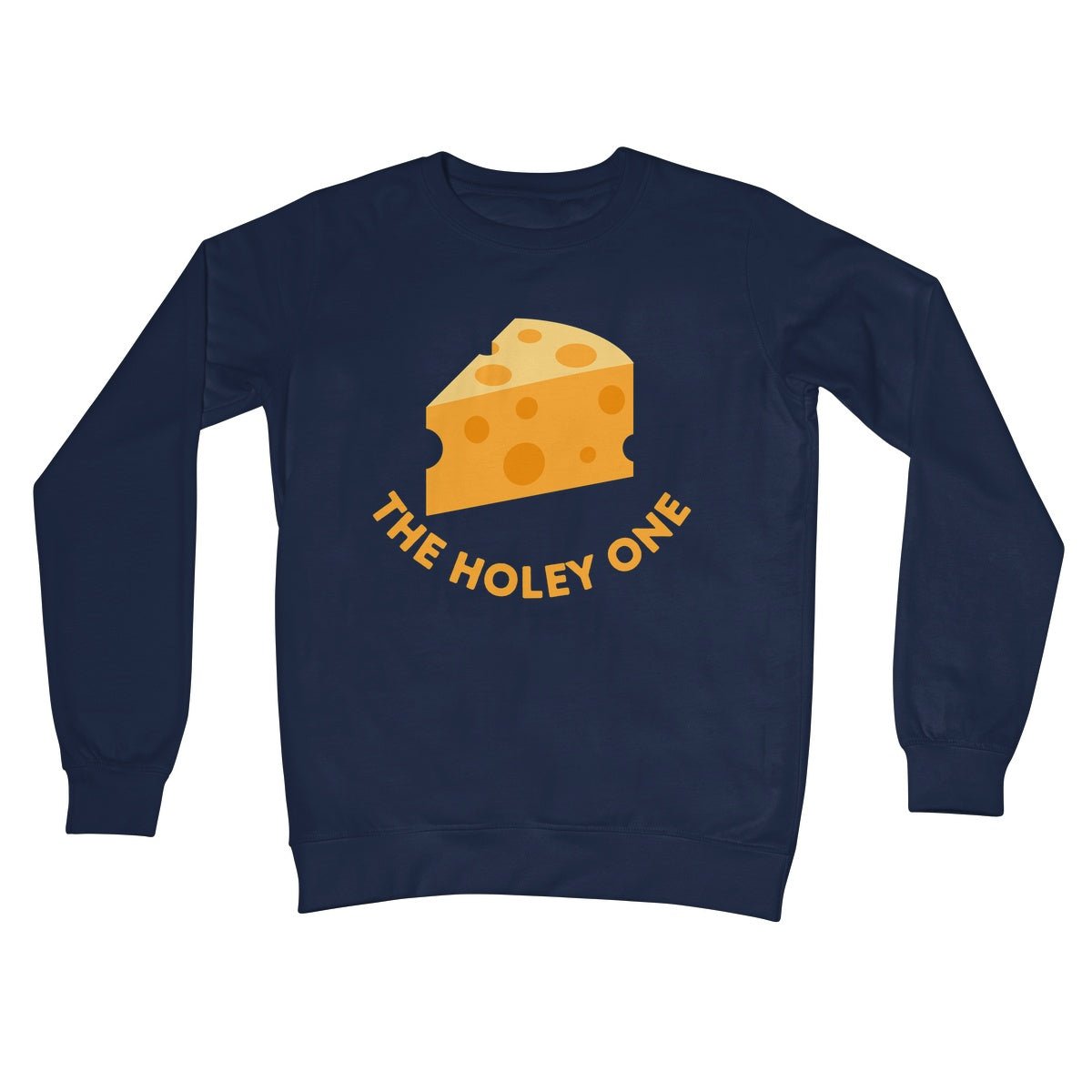The Holey Cheese Jumper - Oxford Navy - Funny Jumper