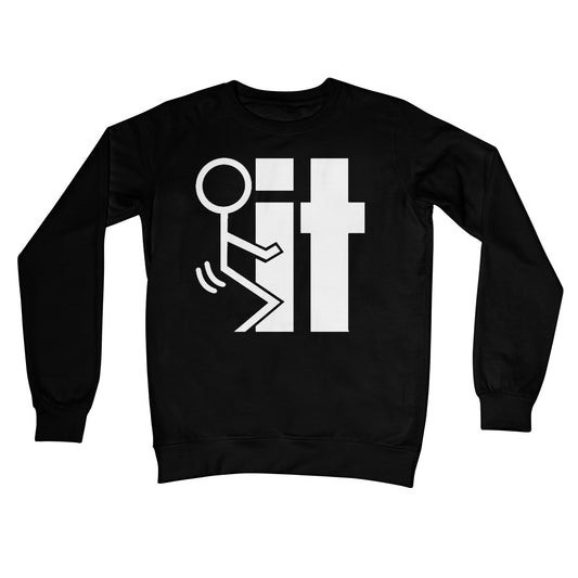 Fuck It Jumper - Jet Black - Funny Jumper