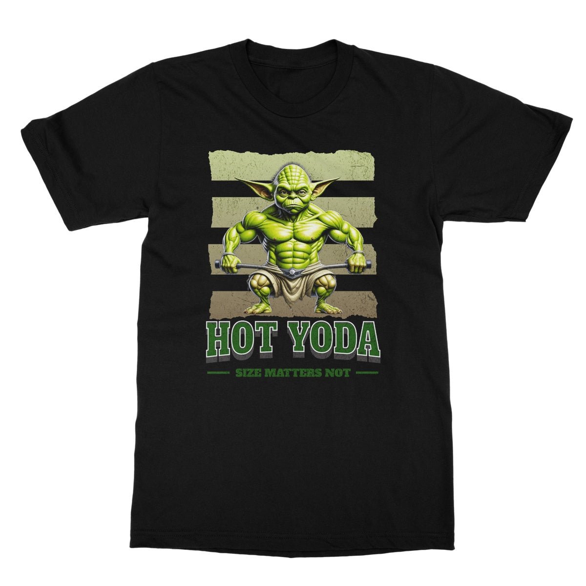 Hot Yoda T-Shirt - Black - Funny T-Shirt