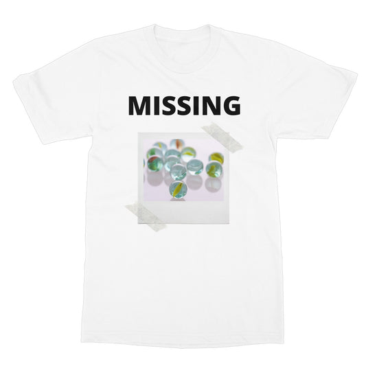 Lost My Marbles T-Shirt - White - Funny T-Shirt