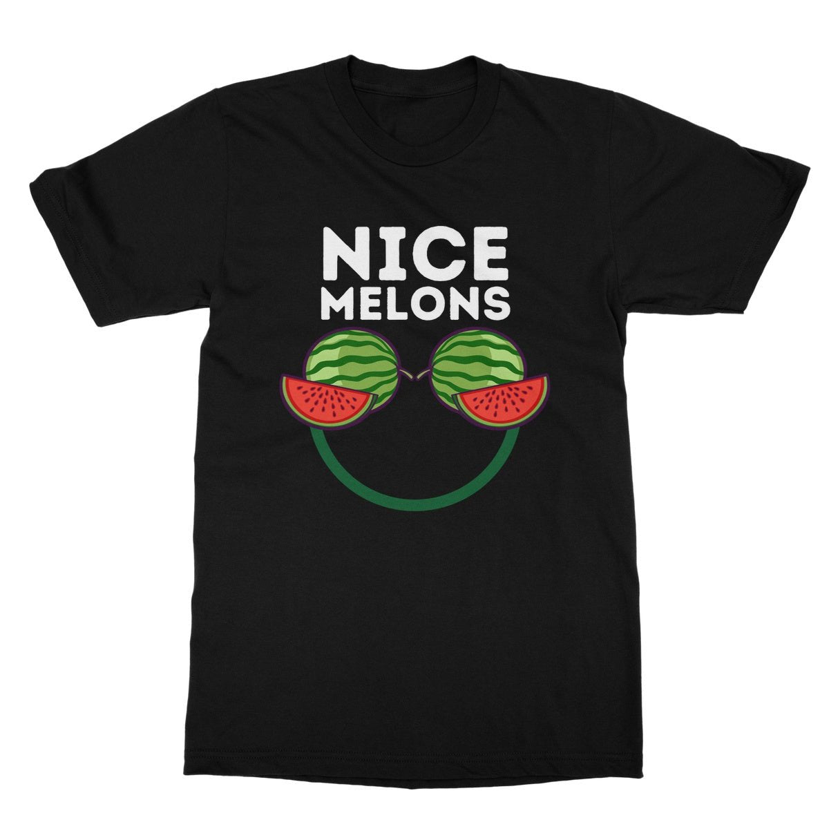 Nice Melons T-Shirt - Black - Funny T-Shirt