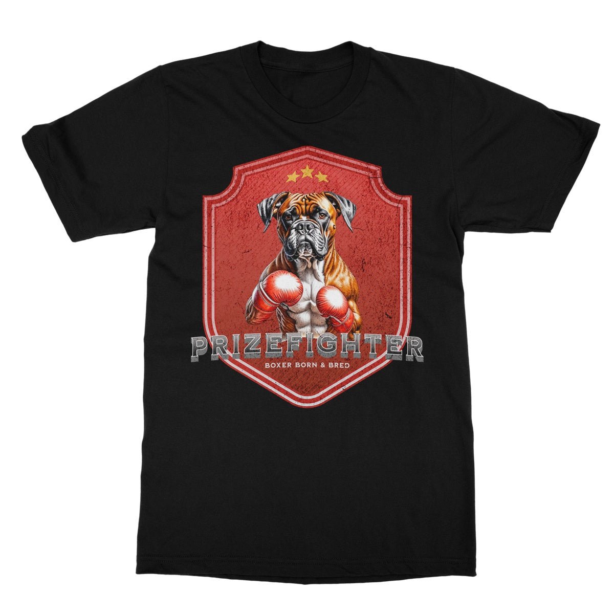 Champion Boxer T-Shirt - Black - Funny T-Shirt