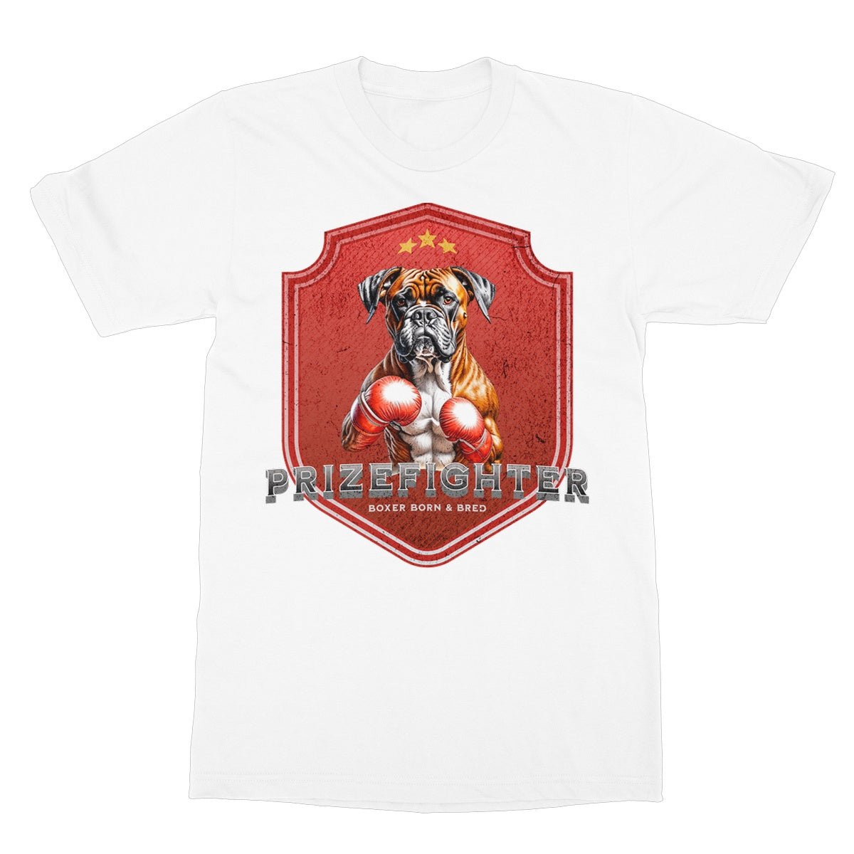 Champion Boxer T-Shirt - White - Funny T-Shirt