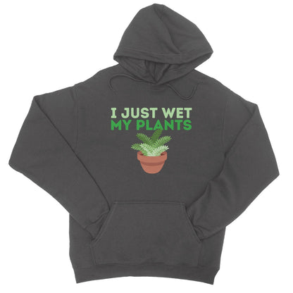 I Just Wet My Plants Hoodie - Charcoal - Funny Hoodie