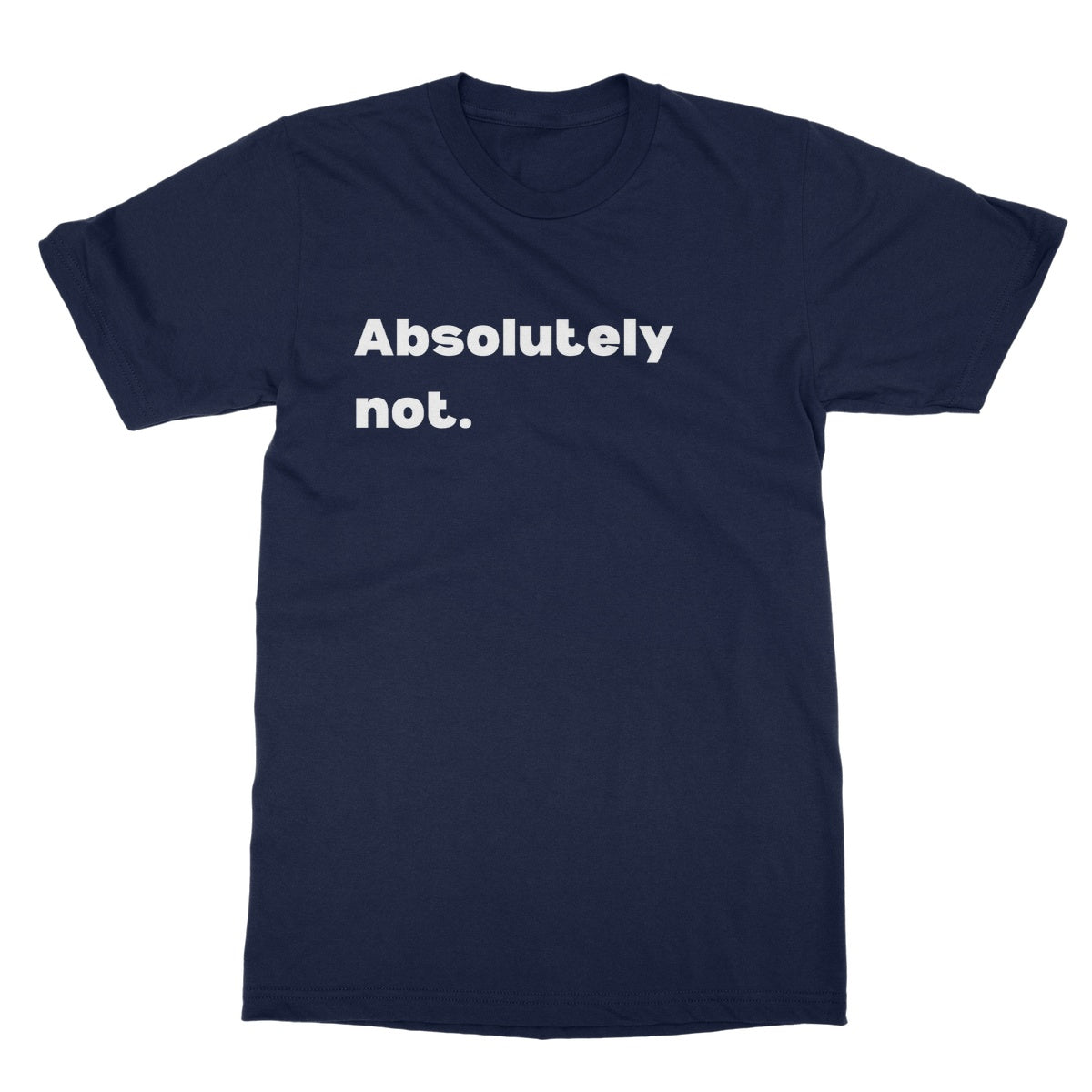 absolutely not t shirt navy