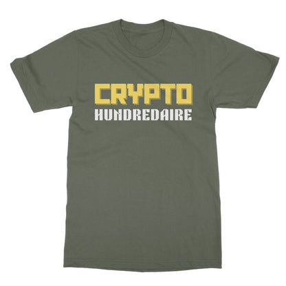 Crypto Hundredaire T-Shirt - Military Green - Funny T-Shirt