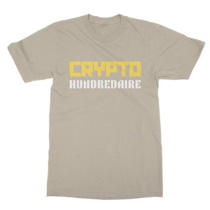 Crypto Hundredaire T-Shirt - Sand - Funny T-Shirt