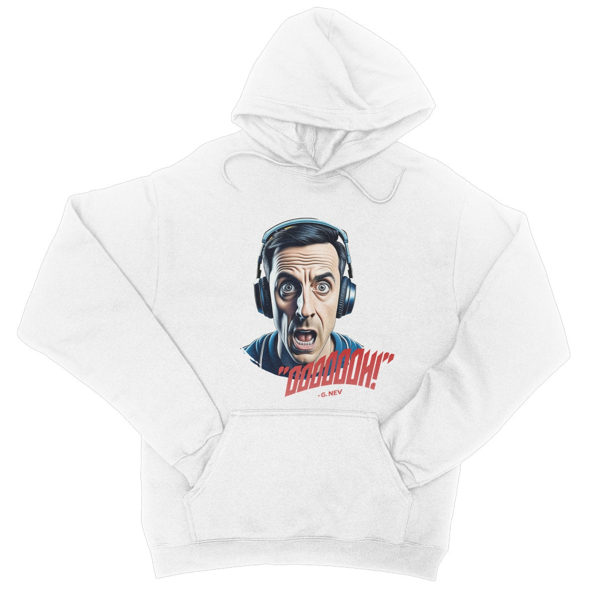 gary neville hoodie white