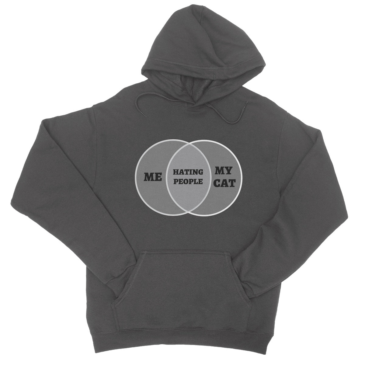 me and my cat hating people hoodie grey