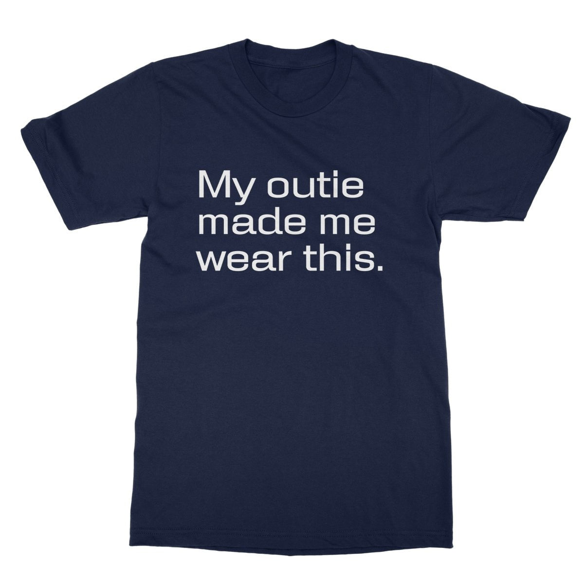 My Outie Made Me Wear This T-Shirt - Navy - funny t-shirt