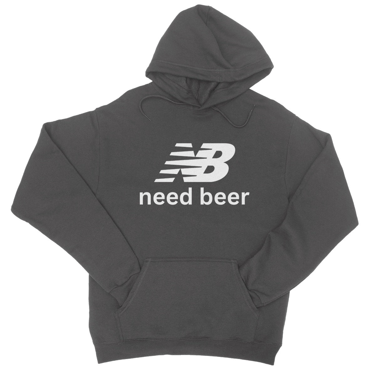 need beer hoodie grey