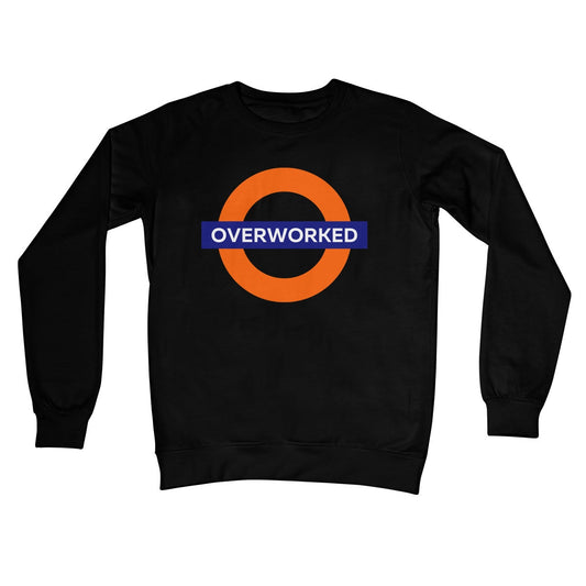 overworked jumper black