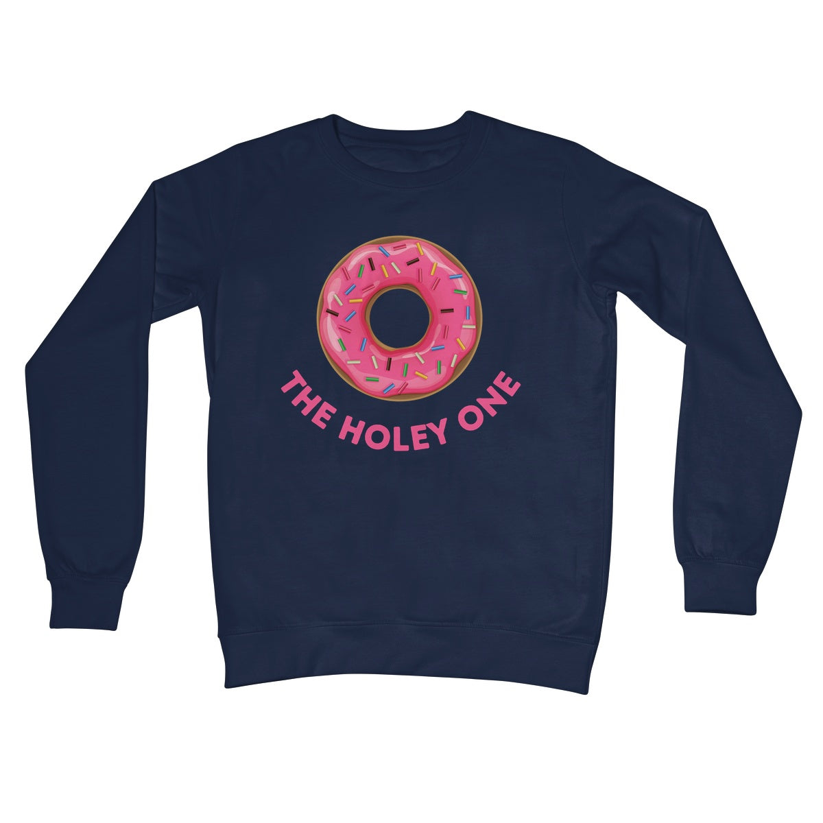 the holey donut  jumper navy