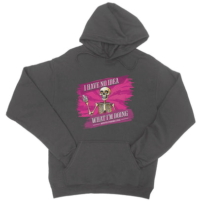 I have no idea what im doing hoodie charcoal