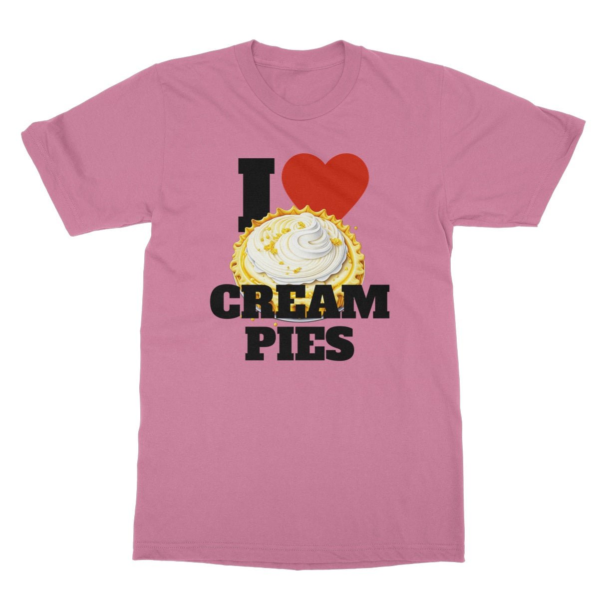 I Heart Cream Pies T-Shirt - Azalea - Funny T-Shirt