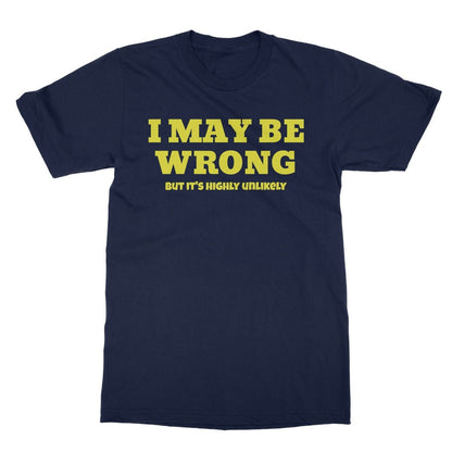 I may be wrong but its unlikely t shirt navy