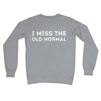 I Miss The Old Normal Jumper - Steel Grey - Funny Jumper