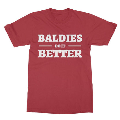 Baldies Do It Better T-Shirt - Cherry Red - Funny T-Shirt