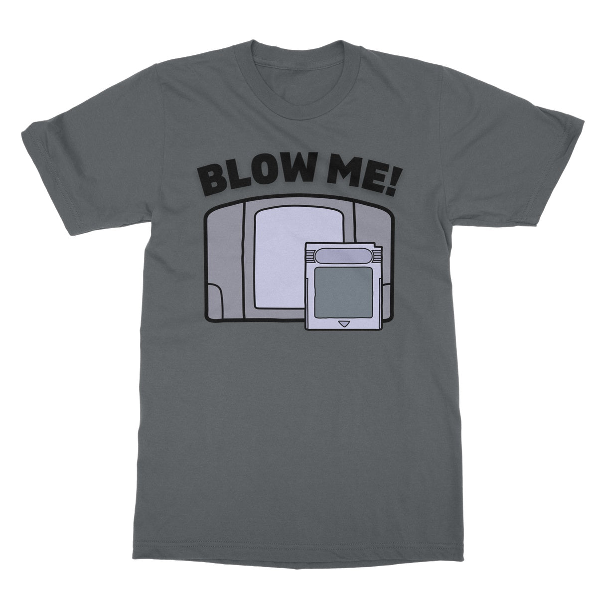 Blow Me! T-Shirt - Charcoal - Funny T-Shirt
