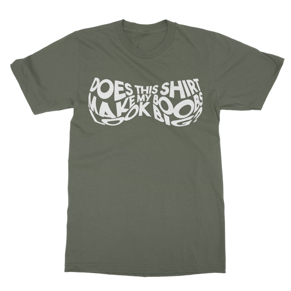 boobs t shirt green