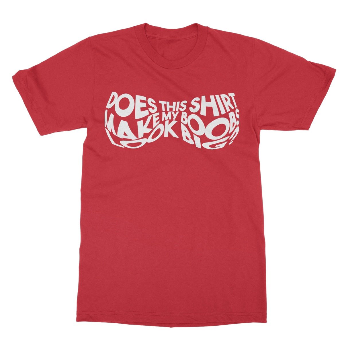 boobs t shirt red