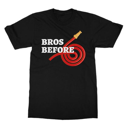 Bros Before Hose T-Shirt - Black - Funny T-Shirt