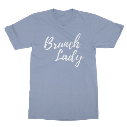 Brunch Lady T-Shirt - Light Blue - Funny T-Shirt