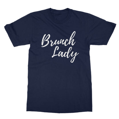 Brunch Lady T-Shirt - Navy - Funny T-Shirt
