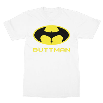 ButtMan T-Shirt - White - Funny T-Shirt