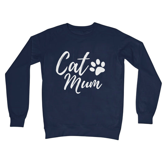 cat mum jumper navy