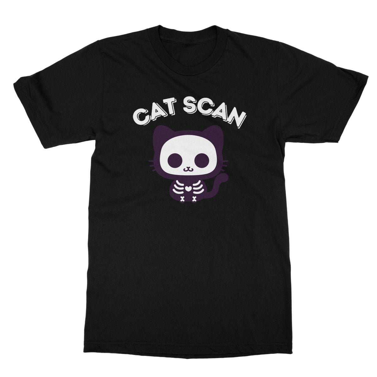 Cat Scan T-Shirt - Black - Funny T-Shirt