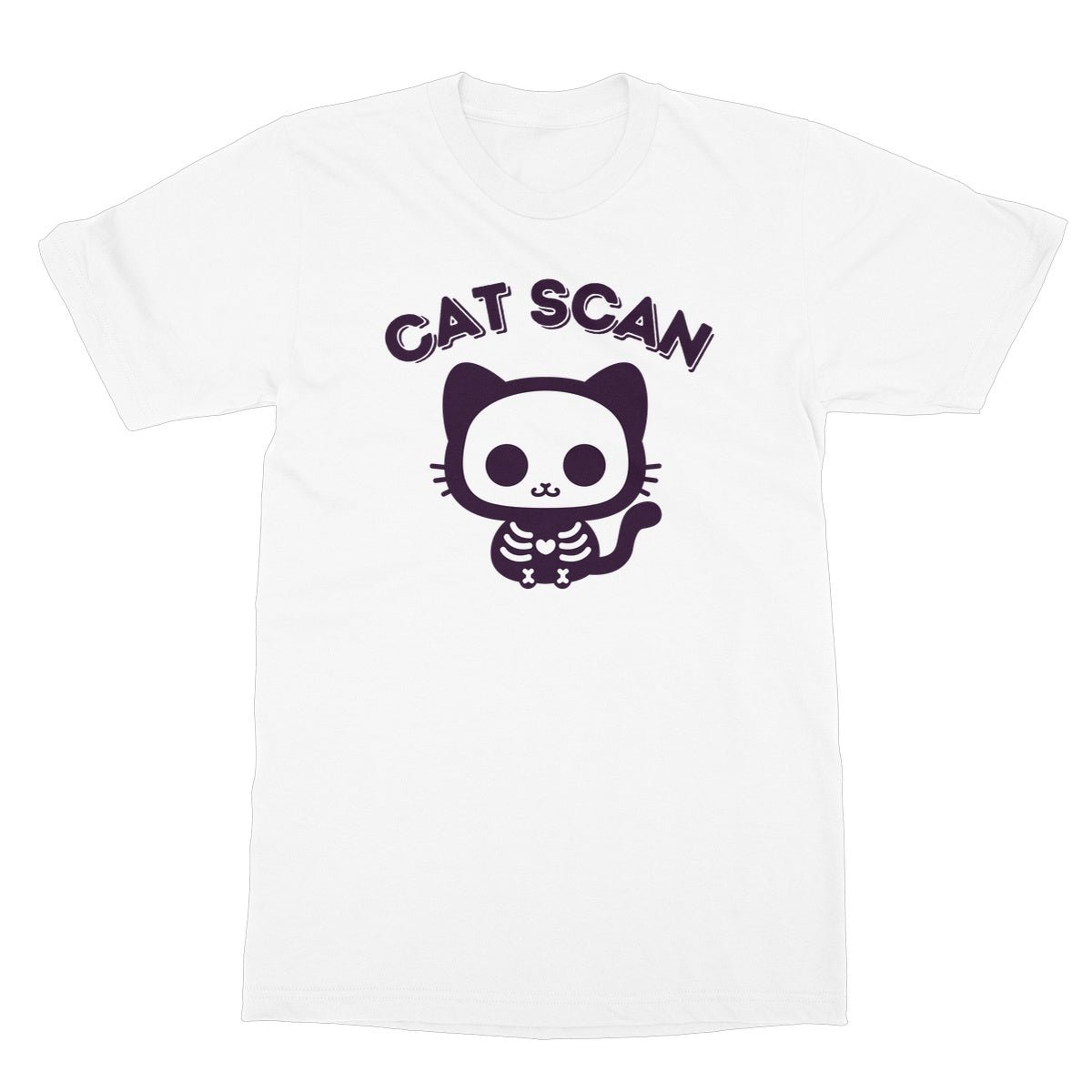 Cat Scan T-Shirt - White - Funny T-Shirt