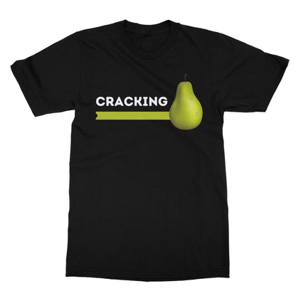Cracking Pear T-Shirt - Black - Funny T-Shirt