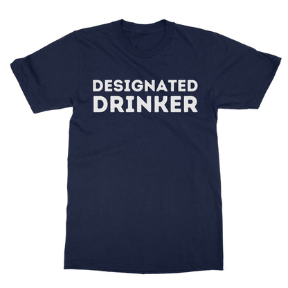 Designated Drinker T-Shirt - Navy - Funny T-Shirt