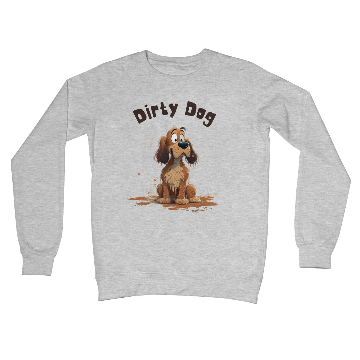 dirty dog jumper light grey