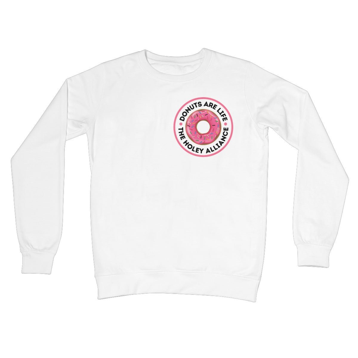 Donuts Are Life, The Holey Alliance Jumper - Arctic White - Funny Jumper