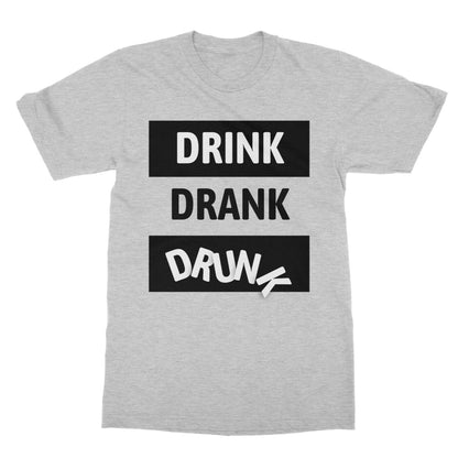 drink drank drunk t shirt grey