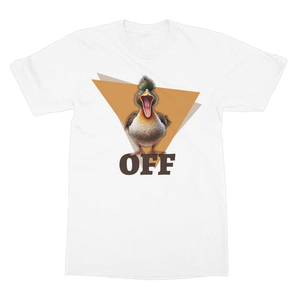 Duck Off T-Shirt - White - Funny T-Shirt