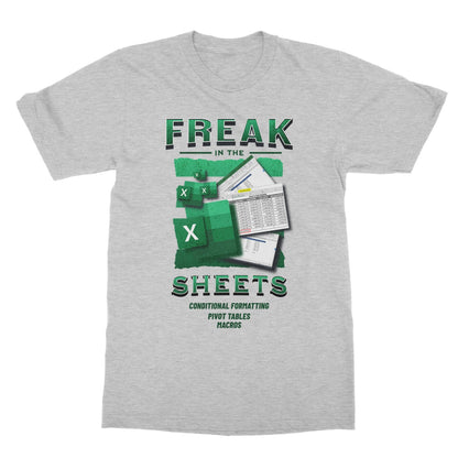 Freak In The Sheets T-Shirt - Sport Grey - Funny T-Shirt