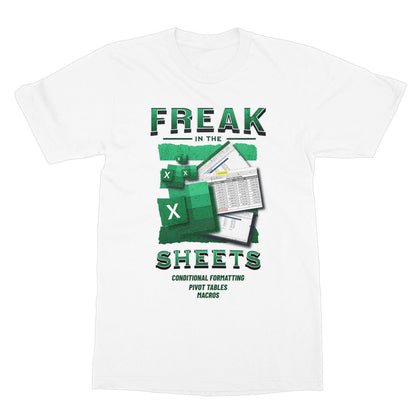 Freak In The Sheets T-Shirt - White - Funny T-Shirt