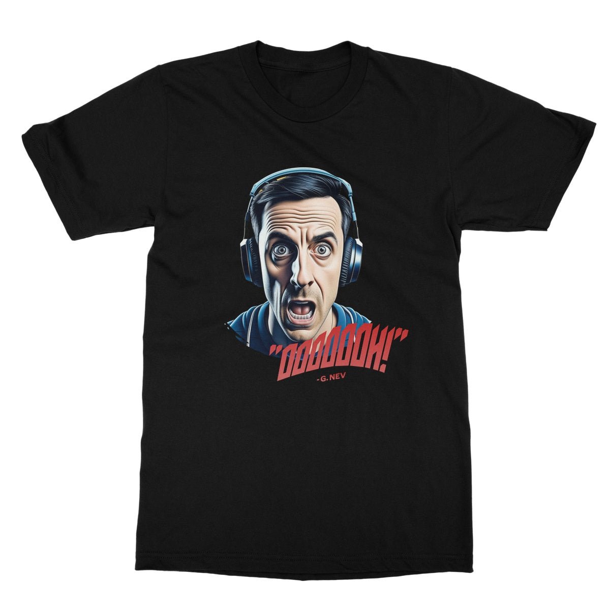 Gary Neville Oooooh T-Shirt - Black - Funny T-Shirt
